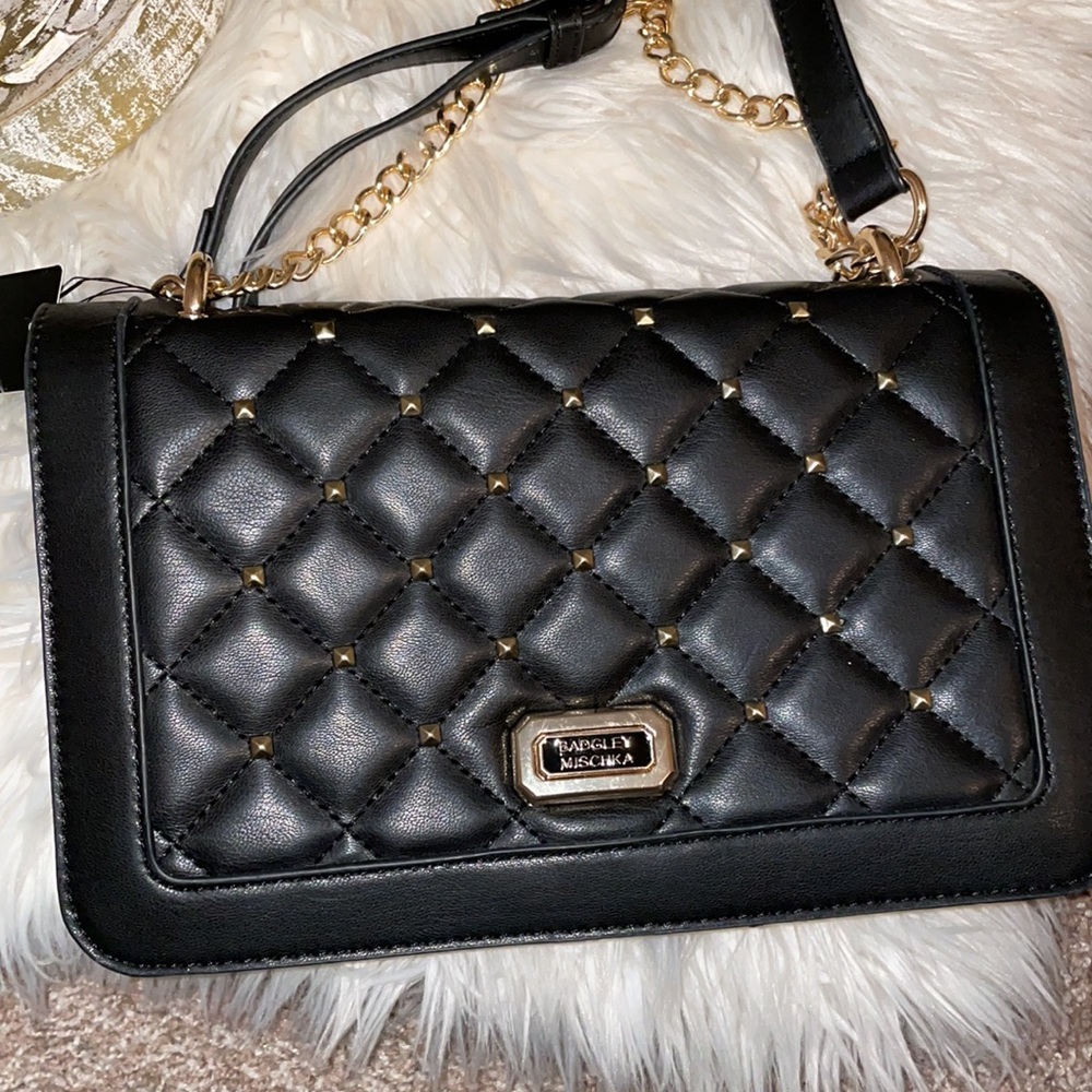 🆕NWT Badgley Mischka crossbody with square studs - Picture 3 of 8